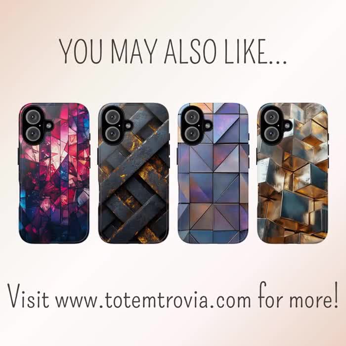 Industrial Rust Mosaic iPhone Case Geometric Metal Art for iPhone